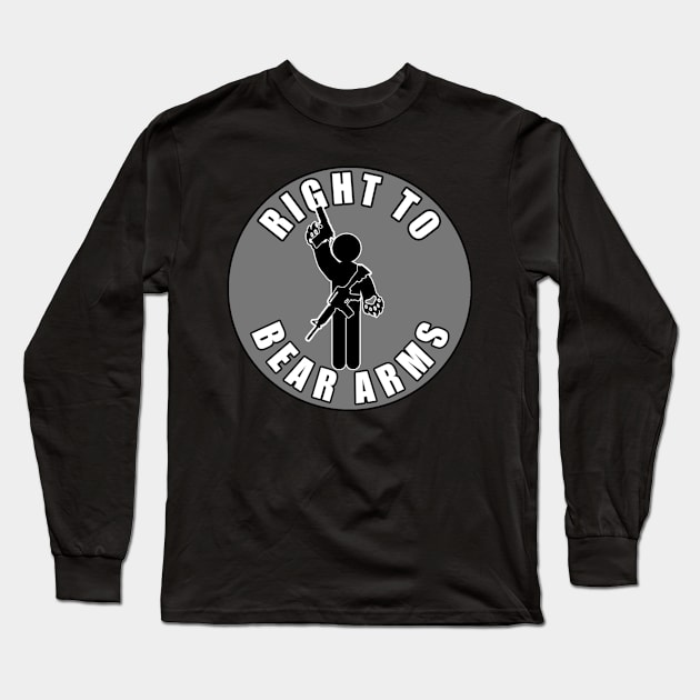 Right To Bear Arms Long Sleeve T-Shirt by  The best hard hat stickers 